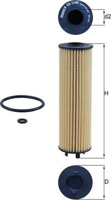 KNECHT OX1340D — Filtr oleju