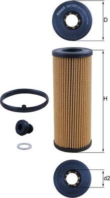 KNECHT OX 135/1D — Filtr oleju