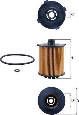 KNECHT OX 1357D — Filtr oleju