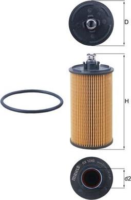 KNECHT OX 1245D — Filtr oleju