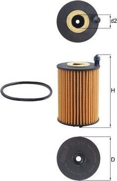 KNECHT OX 1266D — Filtr oleju