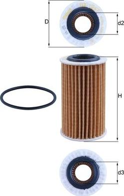 KNECHT OX 1267D — Filtr oleju