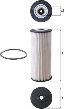 KNECHT OX 1236D — Filtr oleju