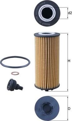 KNECHT OX 1238D — Filtr oleju