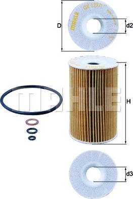 KNECHT OX 127/1D — Filtr oleju
