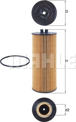 KNECHT OX 174D — Filtr oleju