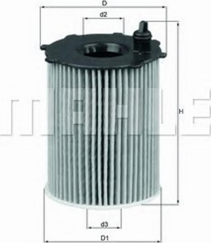 KNECHT OX 171/16D - Filtr oleju