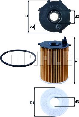 KNECHT OX 171/2D — Filtr oleju