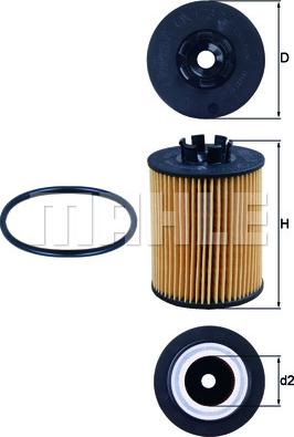 KNECHT OX 173/2D — Filtr oleju