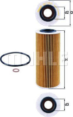 KNECHT OX 177/3D - Filtr oleju
