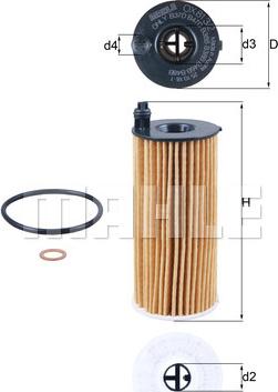 KNECHT OX 813/2D — Filtr oleju