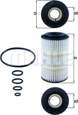 KNECHT OX 345/7D — Filtr oleju