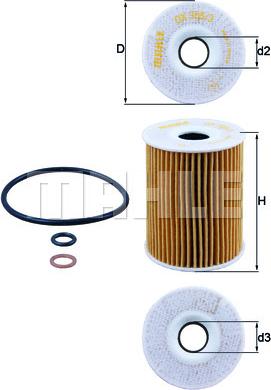 KNECHT OX 355/3D — Filtr oleju