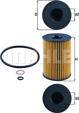 KNECHT OX 353/7D — Filtr oleju