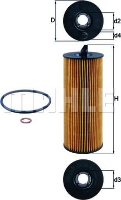KNECHT OX 361/4D — Filtr oleju