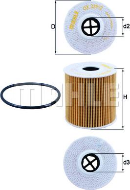 KNECHT OX 339/2D — Filtr oleju