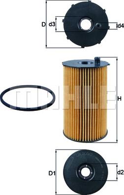KNECHT OX 205/2D — Filtr oleju