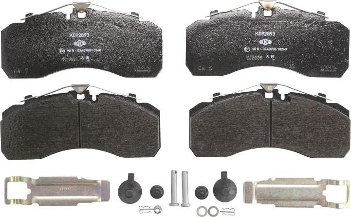 KNORR-BREMSE K 094436K50 — Zestaw klocków hamulcowych, hamulce tarczowe