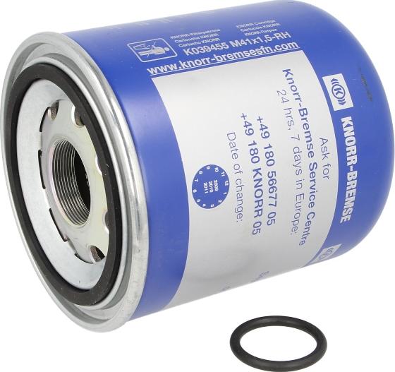 KNORR-BREMSE K 039455 — Wkład osuszacza powietrza, instalacja pneumatyczna