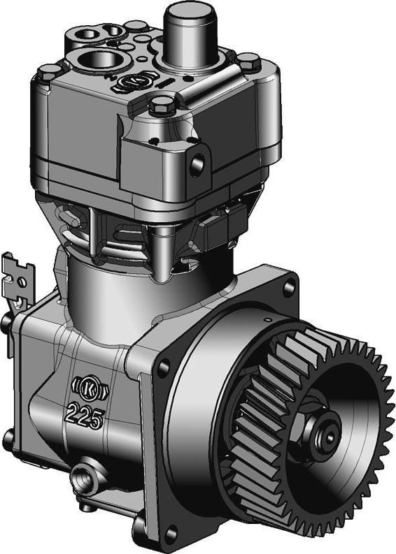 KNORR-BREMSE K004489X00 - Sprężarka, instalacja pneumatyczna