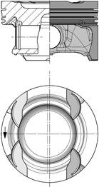 Kolbenschmidt 40853600 - TŁOK DB A 1.6 12-