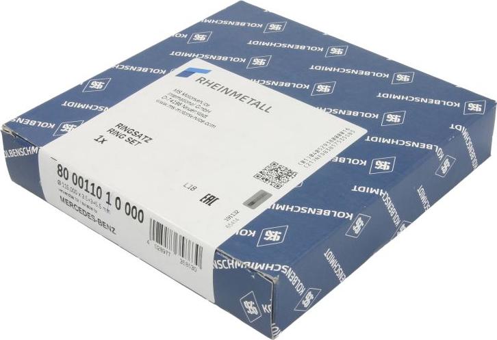 Kolbenschmidt 800011010000 - Zestaw pierścieni tłoka