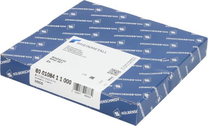 Kolbenschmidt 800108411000 — Zestaw pierścieni tłokowych