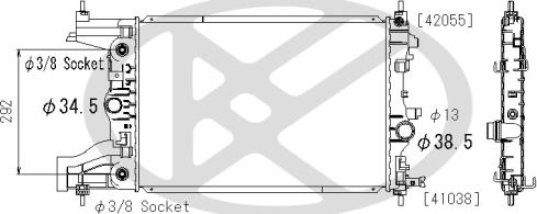 KOYORAD PL312395 - Chłodnica silnika