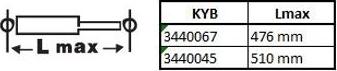 KYB 3440067 - Amortyzator zawieszenia