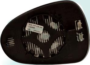 SPJ L-0700 — Szkło lusterka, lusterko zewnętrzne
