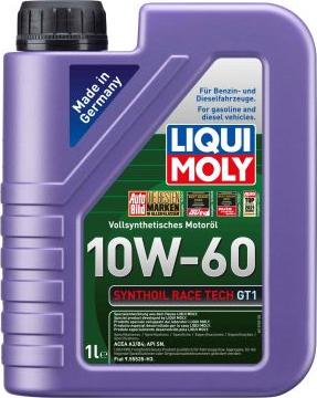 Liqui Moly 8908 - OLEJ LIQUI MOLY 10W60 1L SYNTHOIL RACE TECH GT1 SL-CF