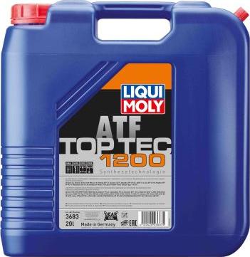 Liqui Moly 3683 - OLEJ LIQUI MOLY ATF TOP TEC 1200 20L - DEX III H - HONDA Z1 - SP-III - T-IV - BMW LT 71141 - VOLVO 97341 - G 055 025