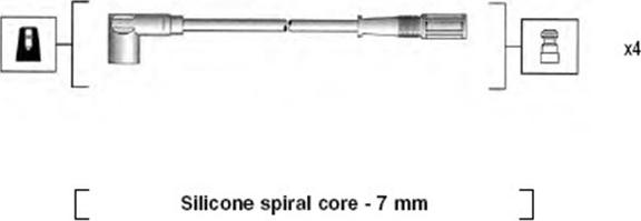 Magneti Marelli 941095720610 — Zestaw przewodów zapłonowych
