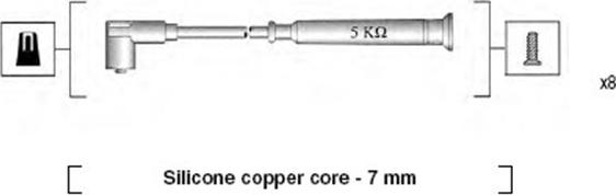 Magneti Marelli 941045270514 — Zestaw przewodów zapłonowych
