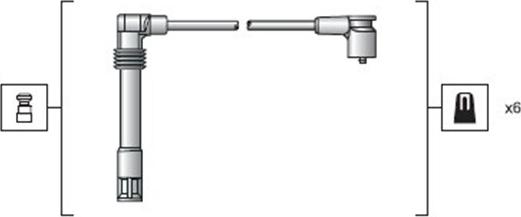 Magneti Marelli 941318111162 — Zestaw przewodów zapłonowych