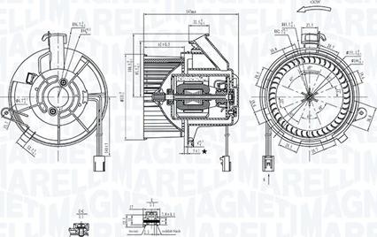 Magneti Marelli 069412290010 — Wentylator wewnętrzny