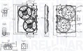 Magneti Marelli 069422853010 — Wentylator, chłodzenie silnika