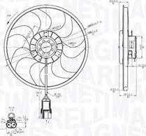 Magneti Marelli 069422861010 — Wentylator, chłodzenie silnika