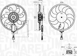 Magneti Marelli 069422882010 — Wentylator, chłodzenie silnika