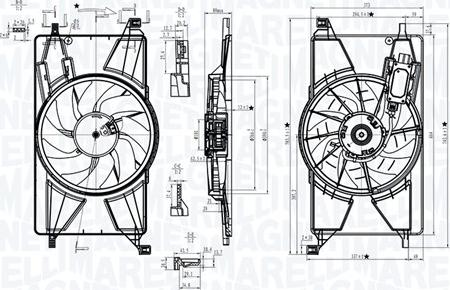 Magneti Marelli 069422834010 — Wentylator, chłodzenie silnika