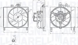 Magneti Marelli 069422873010 — Wentylator, chłodzenie silnika