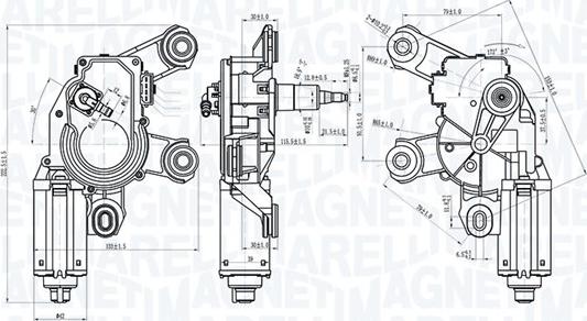 Magneti Marelli 064073000010 — Silnik wycieraczek