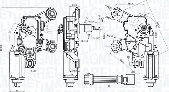 Magneti Marelli 064073100010 — Silnik wycieraczek