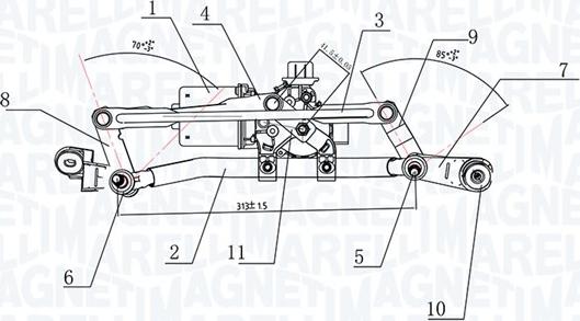 Magneti Marelli 064377500010 — Czyszczenie szyb