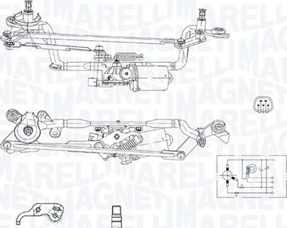 Magneti Marelli 064377200010 - Silnik wycieraczek