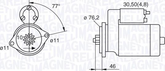 Magneti Marelli 063521230160 — Rozrusznik