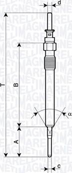 Magneti Marelli 062900130304 — Świeca żarowa