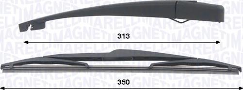 Magneti Marelli 000723180441 — Zestaw wycieraczek, czyszczenie szyb