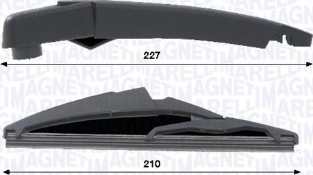 Magneti Marelli 000723180443 — Zestaw wycieraczek, czyszczenie szyb