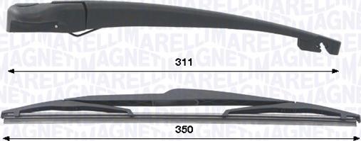 Magneti Marelli 000723180442 — Zestaw wycieraczek, czyszczenie szyb
